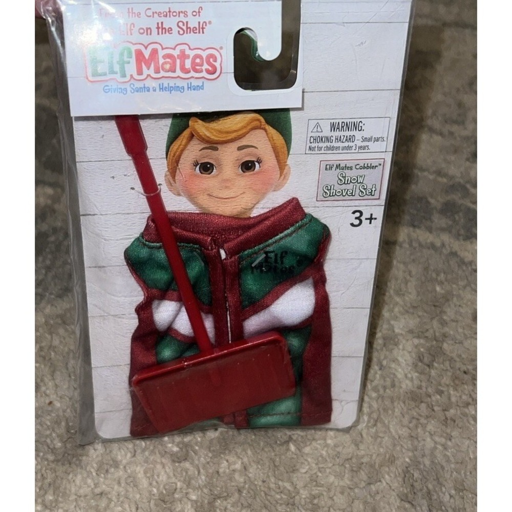 NEW Elf on the Shelf Elf Mates Snow Shovel‎ Accessory Set Christmas
